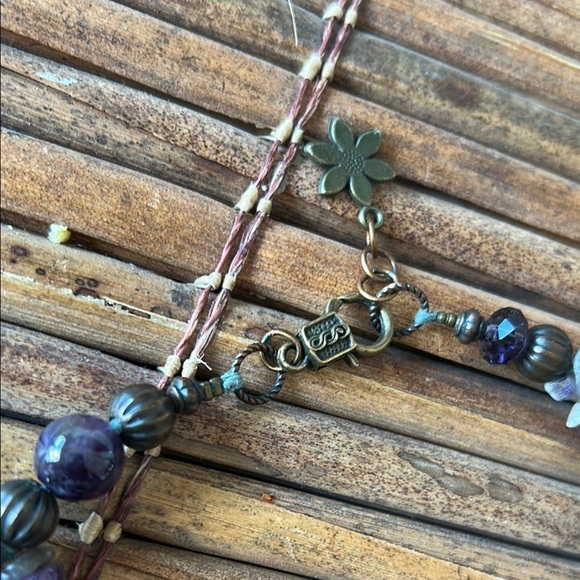 💜Purple Handcrafted Lepidolite Pendant Necklace - Picture 8 of 12